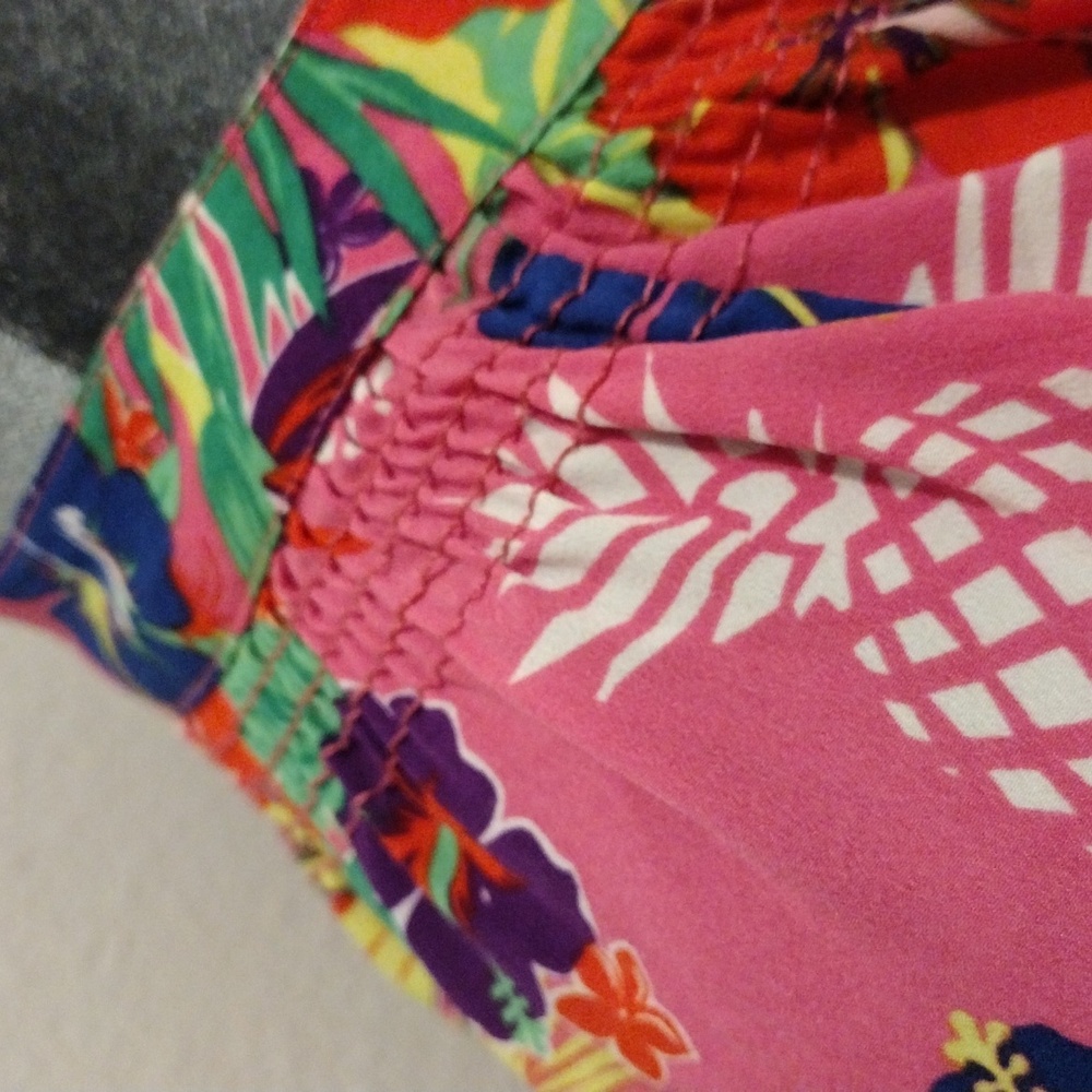 Macbeth Collection by Margaret Josephs Multicolor Tropical Blouse.Size S - Picture 4 of 9